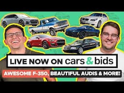 From the Most Affordable to the Most Iconic! These are the cars LIVE NOW! on Cars & Bids!