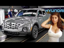 Hyundai Santa Cruz ASSEMBLY 2024: USA factory tour – Manufacturing car step by step➕Making of