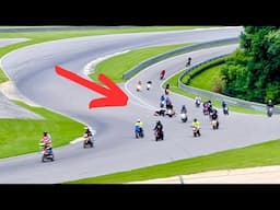 HUNDREDS of Honda Groms on a Racetrack! (Complete Chaos)