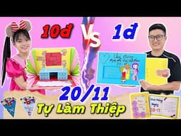 Tự Làm Thiệp 20/11 Xem Ai Đẹp Hơn