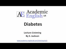 Diabetes Academic Lecture