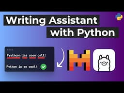 Build a free writing assistant with Python and Ollama