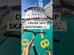 Cruise Ship Skatepark! 🛳️🛴 Roman Dellapena #shorts #shortvideo #cruise #ship #tricks #gopro #viral