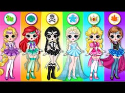 Disney Princess Become Sailor Moon | DIY Paper Dolls Fashion