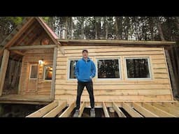 Ep.7 So Much Progress at the Off Grid Cabin!!! | Winter is Coming, Cabin Deck, Siding