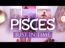 PISCES TAROT READING | "THE BIG WHEEL TURNS! INCREDIBLE END TO YOUR YEAR!" JUST IN TIME