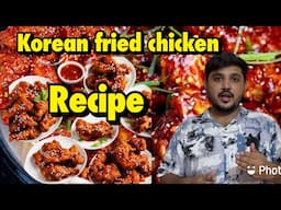 Korean fried chicken  recipe \ sweet and spicy korean fried chicken .. babar foodie