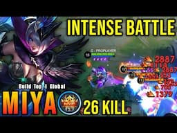 26 Kills!! Intense Battle Miya Late Game Carry!! - Build Top 1 Global Miya ~ MLBB