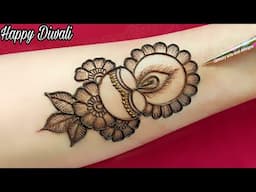 Diwali mehndi design | diwali front hand mehndi | दिवाली मेहंदी डिजाइन | mehndi design | Mehandi .