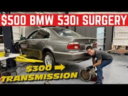 Swapping A $300 Transmission Into The $500 BMW Rescue