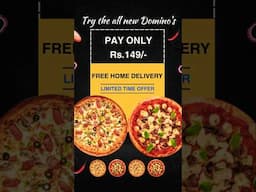 Domino's Pizza Sirf 149/- me |  Celebrate Diwali with Domino's 💗 #short #shots