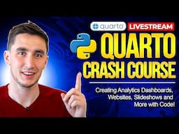 Creating Analytics Dashboards, Websites, Slideshows and more with Python! | Quarto Crash Course