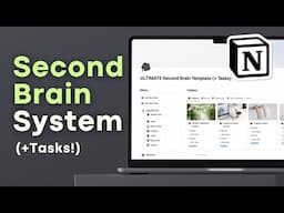 BEST Knowledge Management System with Tasks? | Second Brain Notion Template Tour