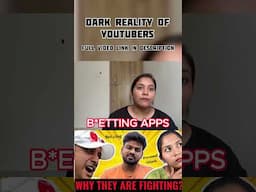 Dark reality of YouTubers🤯 #naaanveshana #bayyasunayyadav #playlikeincoginito #kranthivlogger