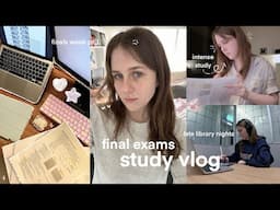 STUDY VLOG | final exam study, late library nights, intense study, long uni day & finals week pt 1