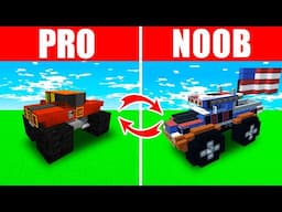 Minecraft NOOB vs. PRO: SWAPPED MONSTER TRUCK in Minecraft (Compilation)