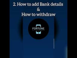 Fortune App- How to withdraw, Chat Support & New Update