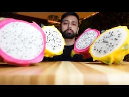 dragon fruit and kirin fruit | mukbang asmr (no talking)