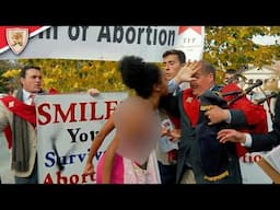 Woman Attacks Prayerful Pro-Life Event with Black Paint