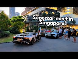 The Koenigsegg Agera RS Refinement Drives Past a SUPERCAR MEET! Lambos and Ferraris Accelerate Away