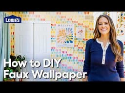 How To DIY Faux Wallpaper | The Weekender Essentials