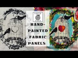 Hand Painted Art Panels From Fruitful Life Studio, Upcycling Refashioned Sustainable Clothing