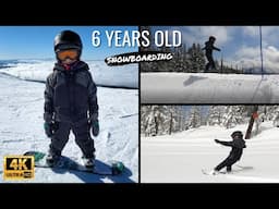 6-year-old snowboarder | Mic'd up | LOVES to Shred