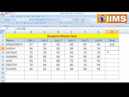 How to find SUM in Excel #shorts