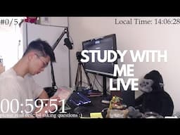 Study With Me Live Pomodoro 60/10🦍🌱