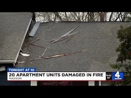 20 apartment units damaged in fire