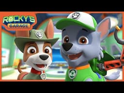 Trackers Quiet Jungle Camouflage Upgrade - Rocky's Garage - PAW Patrol Cartoons for Kids