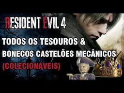 Resident Evil 4 Remake Todos os Tesouros e Bonecos Castelões Mecânicos (Colecionáveis)