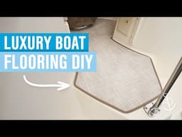 Patterning & Binding Mesh Flooring On Sailboat