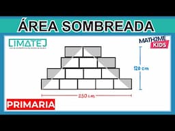 E7 Área sombreada entre rectángulos y triángulo | LIMATEJ Primaria 2023 | Concurso de Matemáticas