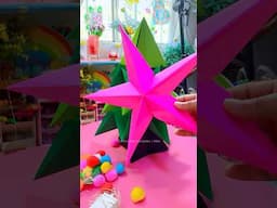 Estrella de papel súper fácil #floritere #manualidades  #navidad