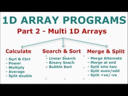 Multi 1D Array programs