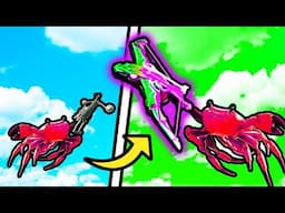 Upgrading the Crossbow into a HOMING ARCANE DESTROYER in Crab Champions!