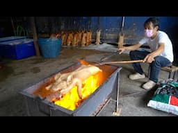 Pork Lovers! Crispy Roasted Pork Cooking Skills - Thai Street Food