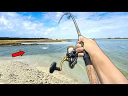 Fishing a NEW Saltwater Creek! Eating Whatever I Catch.. (Catch and Cook)