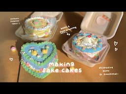 making fake cakes! 🎂🧸 diy decorative boxes