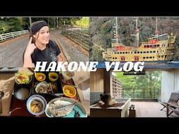 HAKONE TRAVEL VLOG 🏔️ | Experiencing a Japanese RYOKAN, private outdoor ONSEN, & KAISEKI dinner 🇯🇵