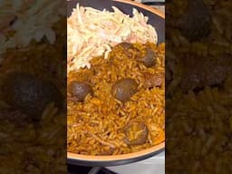 Coconut Jollof rice for your family #shortvideo #jollofrice #shortvideo #shorts