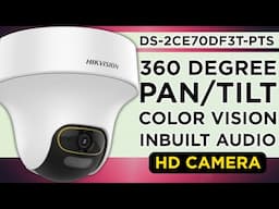 🔥 The BEST HD Camera from Hikvision 🔥 DS-2CE70DF3T-PTS | Pan/Tilt with Audio & ColorVU