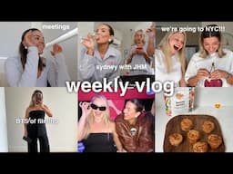 weekly vlog 💌 content BTS, sydney with JHM, nominated for biz of the year + we're going to NYC!!!