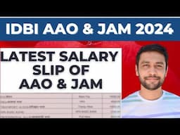 IDBI JAM New Joinee Latest Salary Slip 2024 | IDBI AAO New Joinee Salary Slip | Banker Couple