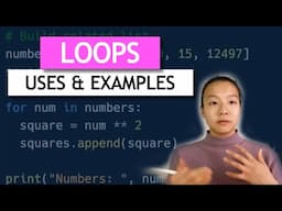 Loops: Use-cases and Examples | Python for Beginners Lesson 7 | Code with Kylie