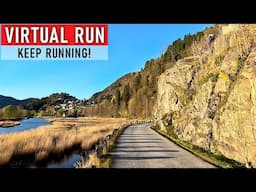 Virtual Run - Beautiful Colors, Fall In Norway | Treadmill Workout | Running Videos