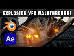 Epic Window Explosion VFX | Blender + After Effects Walkthrough ft. KHAOS Add-on