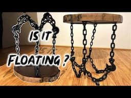 Amateur welder tackles a floating chain table base