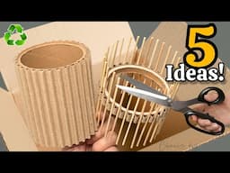 Transforming Cardboard Rolls & Wooden Sticks 😱♻️ 5 Super Genius Recycling Ideas That Will Amaze You!